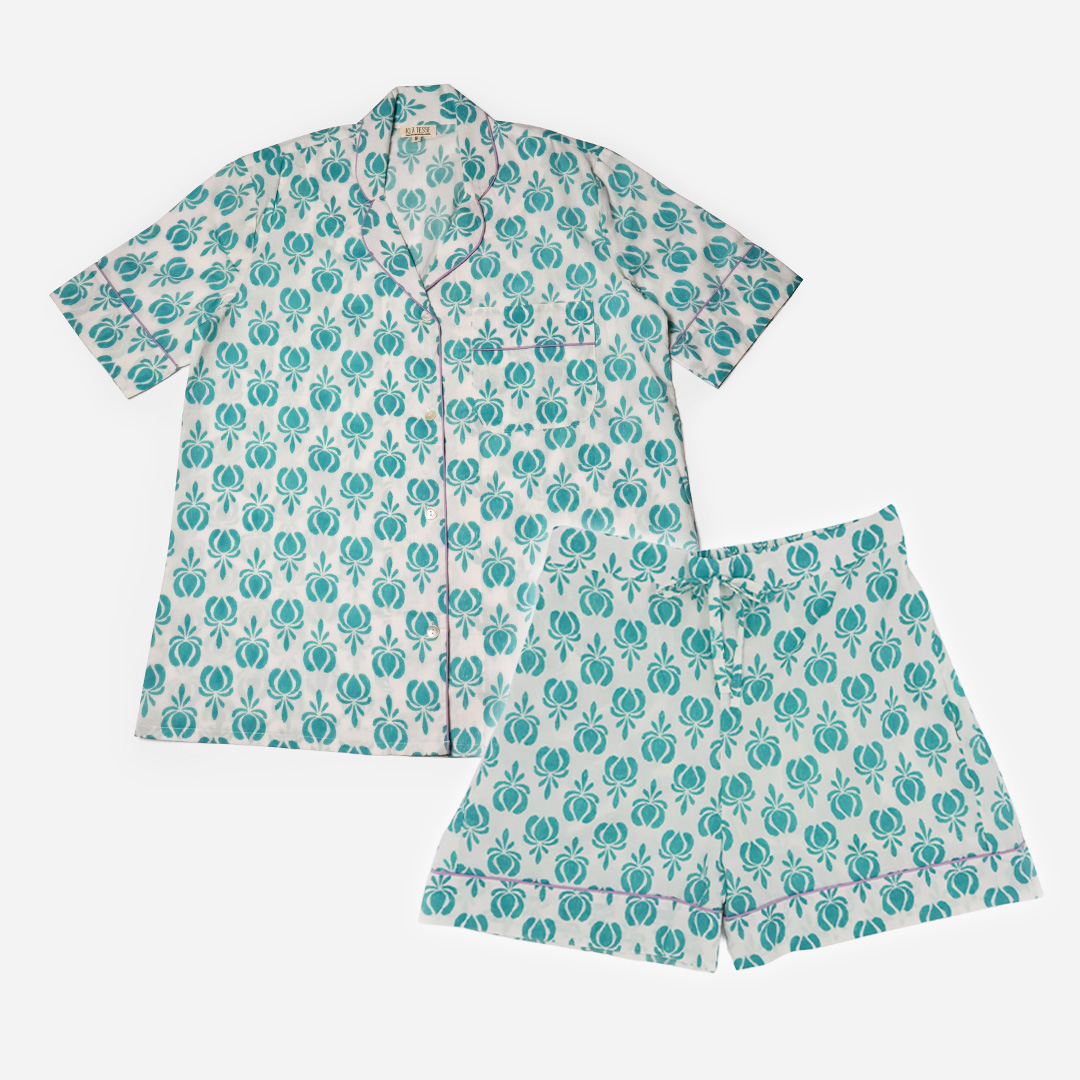 SPJ 38 Lotus Bloom Short PJ Set - Image 1