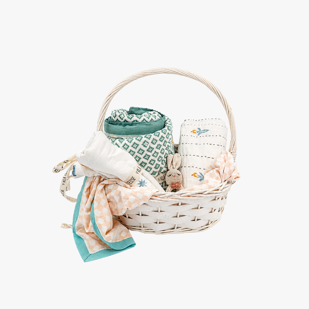 Basket 1 Little Voyager - The Complete Baby Essentials Gift Basket - Image 1